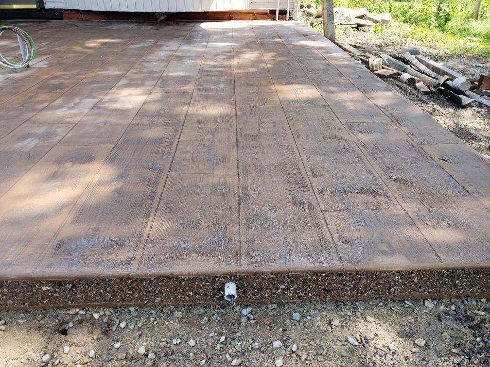 Wood plank Patio